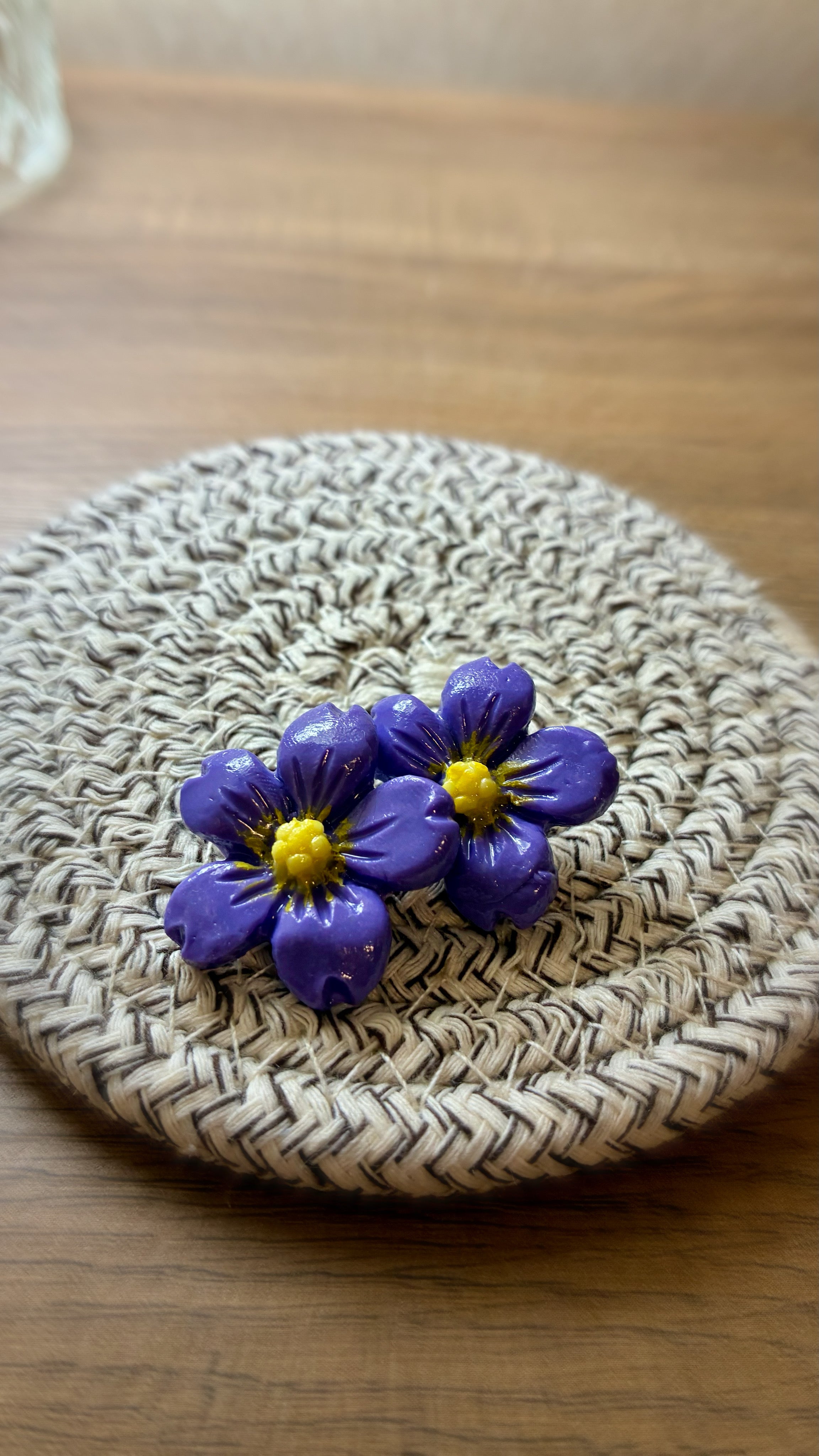 Violet Stud Earrings