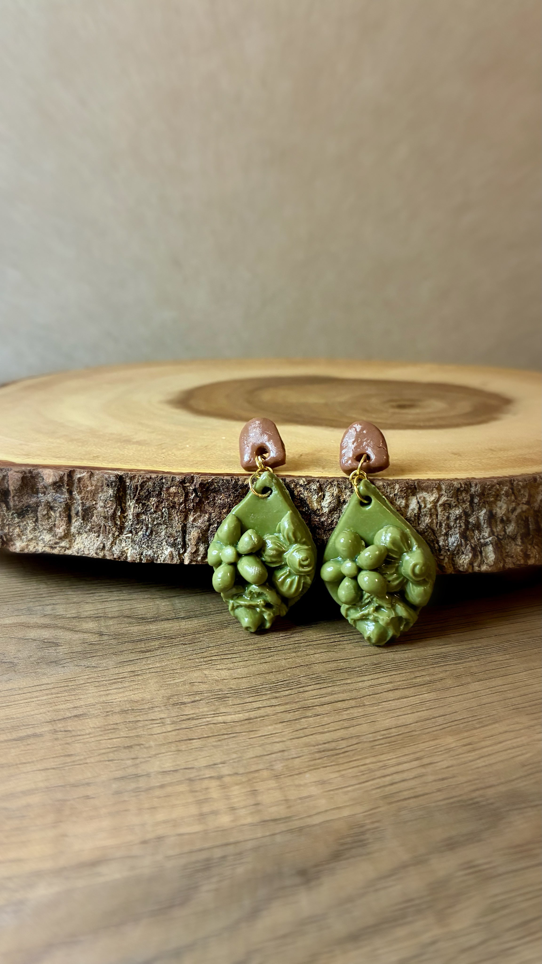 Olive Blossom Studs